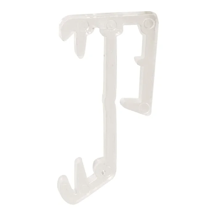 1″ Hidden Valance Clip for Wood and Faux Wood Valances – Clear