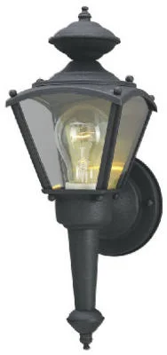 100-Watt Black Outdoor Coach Lantern Light Fixture