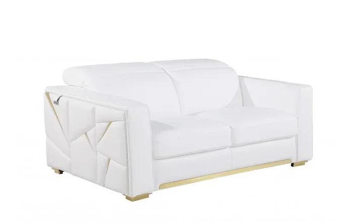 1120 Loveseat DivanItalia Top Grain Italian Leather by Gu Furniture