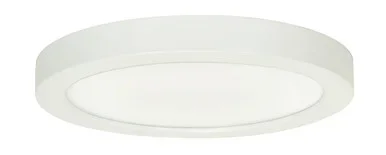 18.5 WATT 9 INCH FLUSH MOUNT LED FIXTURE 3000K ROUND SHAPE WHITE FINISH 120 VOLTS 0 10V DIMMING