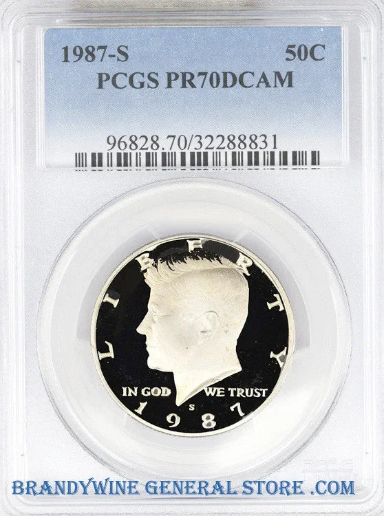 1987-S Kennedy Half Dollar PCGS Proof 70 Deep Cameo