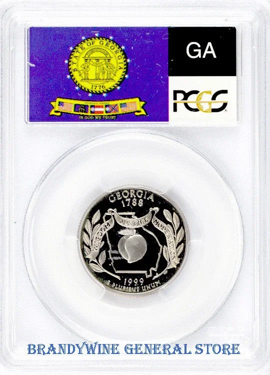 1999-S Georgia Statehood Quarter PCGS Proof 70 Deep Cameo