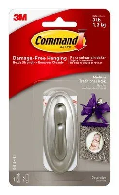 3M – 80642 Command Traditional Medium Hook 17051Bn-Es (7010301617)