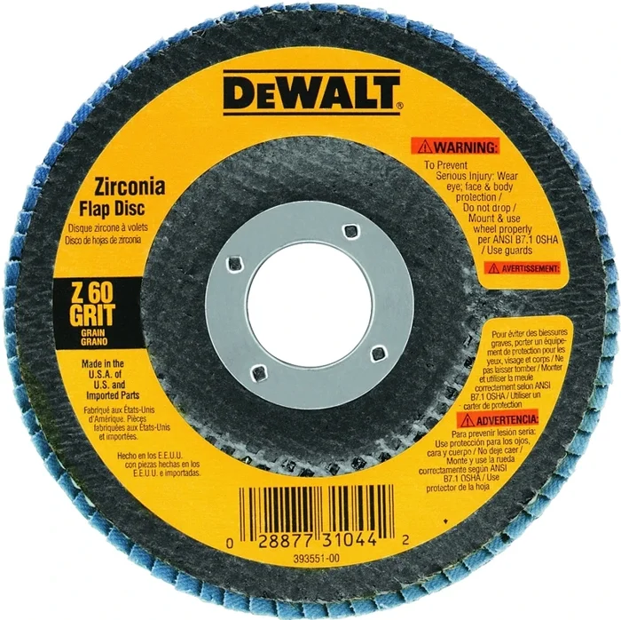 4-1/2 In. 120-Grit Zirconia Flap Disc