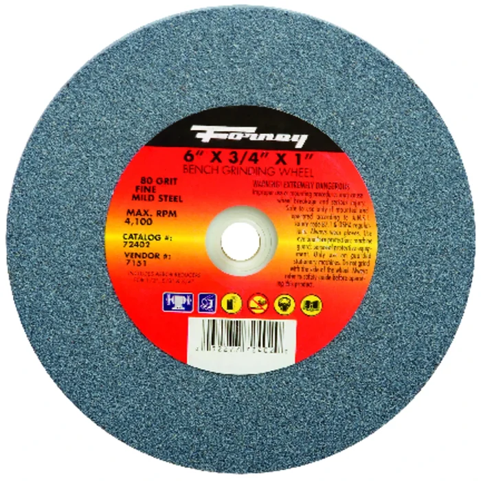 6 In. Adjustable Bench Grinding Wheel – 1/2 In., 5/8 In., 3/4 In., 1 In.