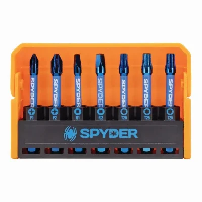 7-Pc. Mach-Blue Impact Driver Bits, Assorted 2 In. Phillips/Square/Torx