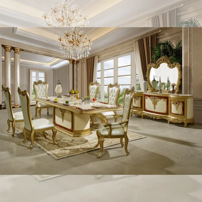 7Pc Dining Room Set HD-5138 By Homey Design