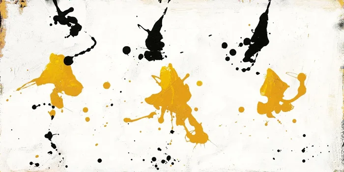 Abstract Background V Gold and Black