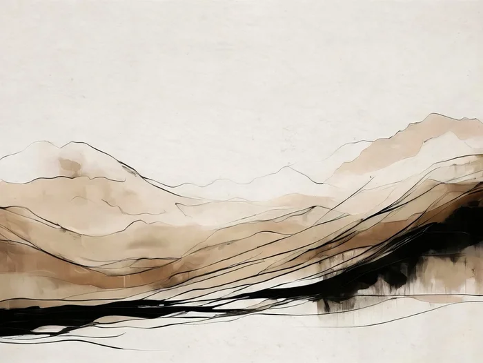 Abstract Hillside Horizon