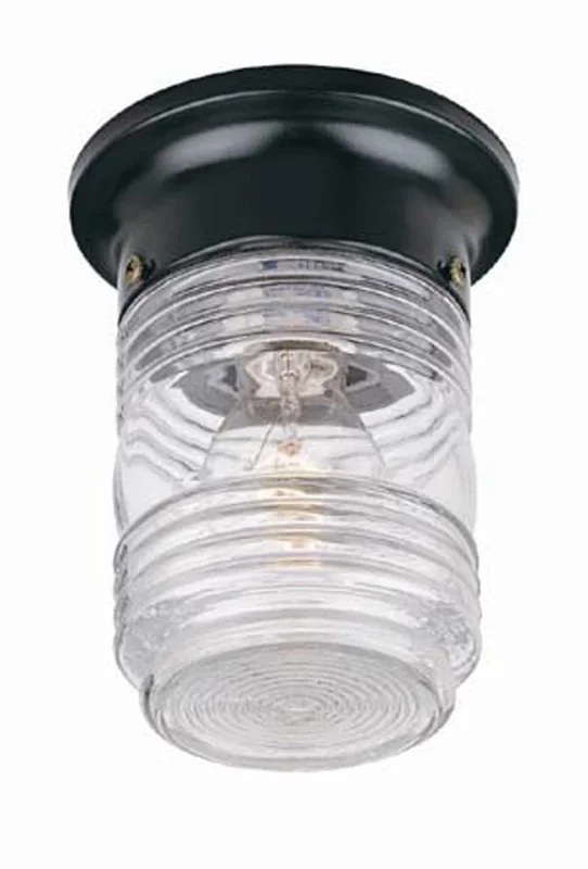 Acclaim Lighting – 101BK – One Light Ceiling Mount – Builders` Choice – Matte Black