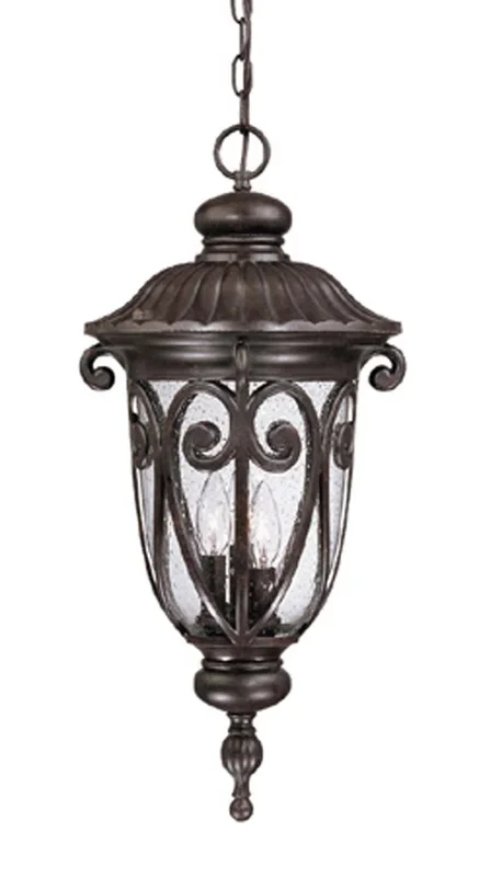 Acclaim Lighting – 2126MM – Three Light Hanging Lantern – Naples – Marbleized Mahogany