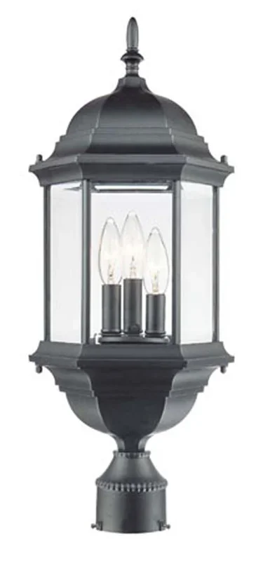 Acclaim Lighting – 5187BK – Three Light Post Mount – Madison – Matte Black