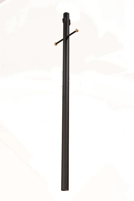 Acclaim Lighting – 99BK – Post With Photocell, Outlet And Cross Arm – Direct Burial Lamp Posts – Matte Black