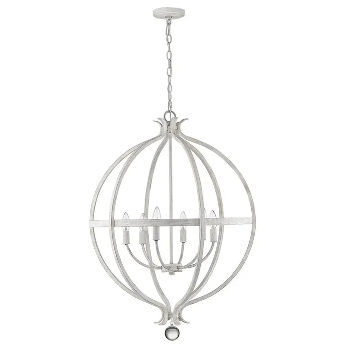 Acclaim Lighting – IN11342CW – Six Light Pendant – Callie – Country White
