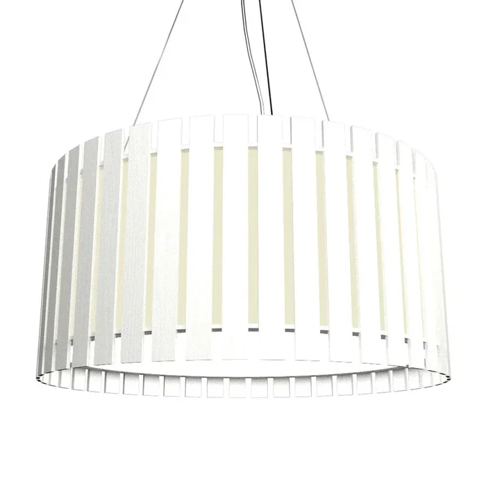 Accord Lighting – 1093LED.47 – LED Pendant – Slatted – Organic White – 1093LED47