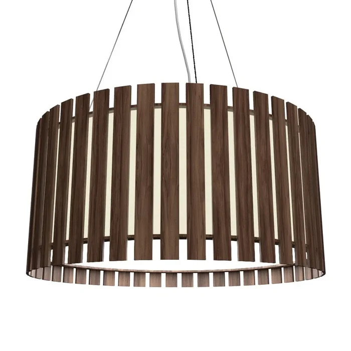 Accord Lighting – 1094LED.18 – LED Pendant – Slatted – American Walnut
