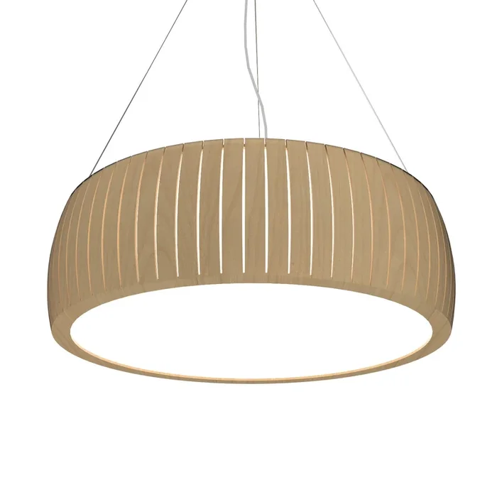 Accord Lighting – 1110.34 – Three Light Pendant – Barrel – Maple