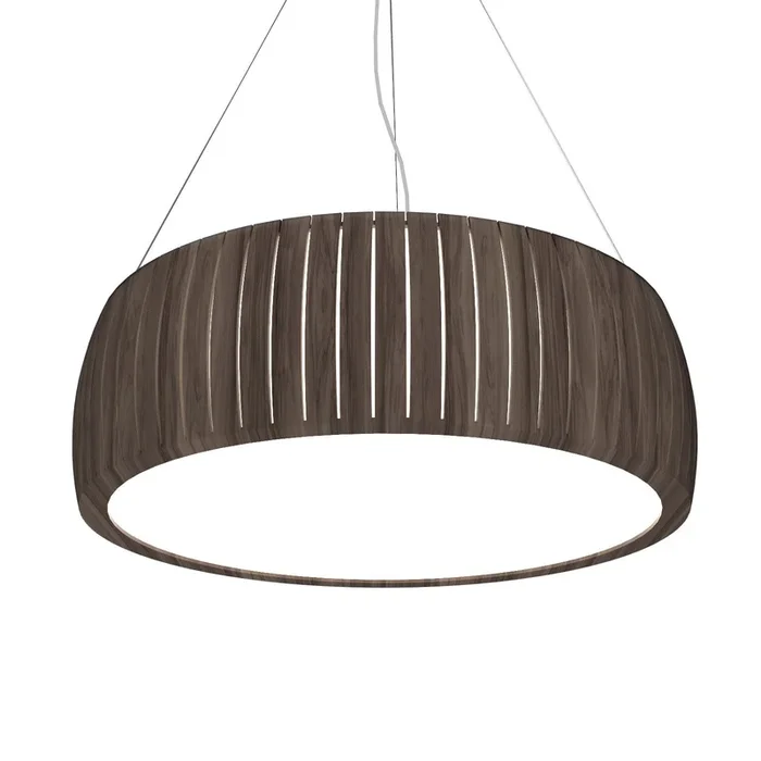 Accord Lighting – 1111LED.18 – LED Pendant – Barrel – American Walnut