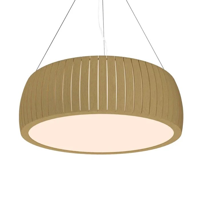 Accord Lighting – 1111LED.49 – LED Pendant – Barrel – Organic Gold – 1111LED49