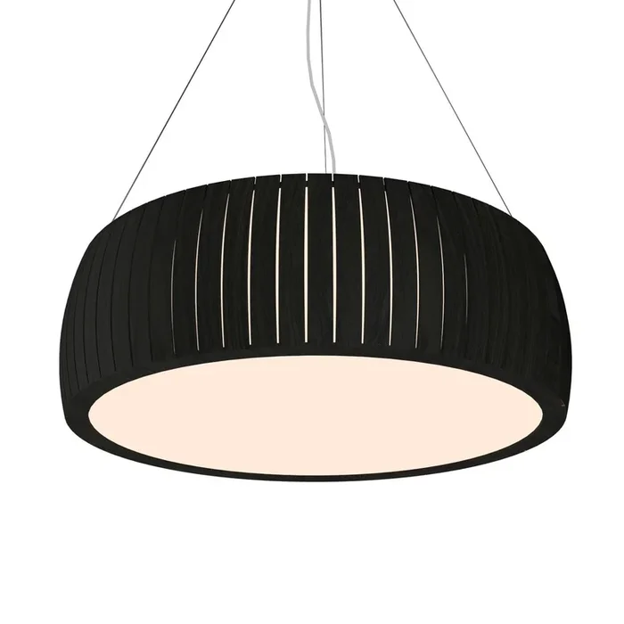 Accord Lighting – 1112LED.46 – LED Pendant – Barrel – Organic Black – 1112LED46
