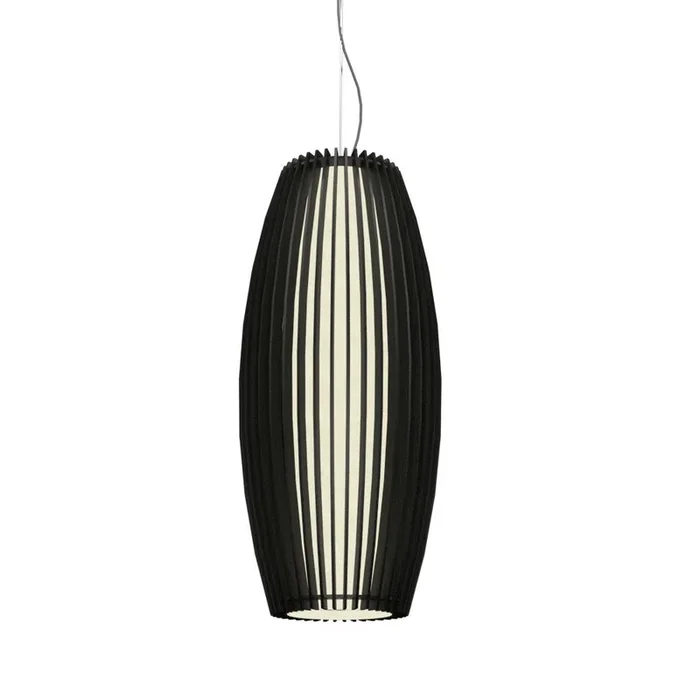 Accord Lighting – 1139.46 – One Light Pendant – Stecche di Legno – Organic Black – 113946