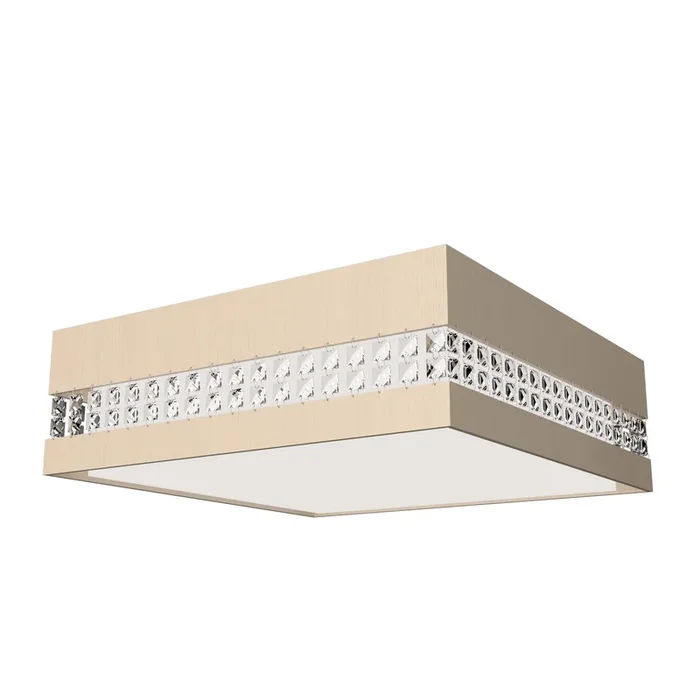 Accord Lighting – 5028CLED.48 – LED Ceiling Mount – Crystals – Organic Cappuccino – 5028CLED48