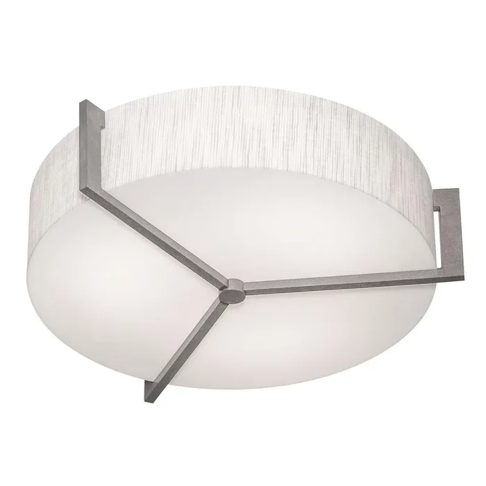 AFX Lighting – APF1932LAJUDWG-JT-MSBB – LED Flush Mount – Apex – Jute/Weathered Grey
