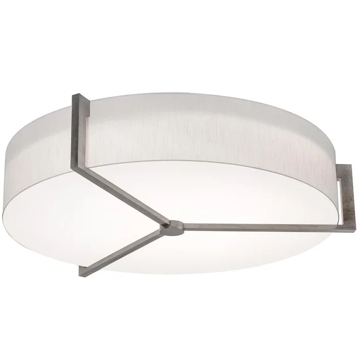 AFX Lighting – APF3044MBWG-LW – Four Light Flush Mount – Apex – Linen White/Weathered Grey