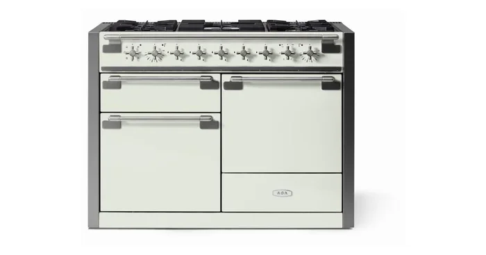 AGA 48 Dual Fuel Model, White AEL481DFWHT