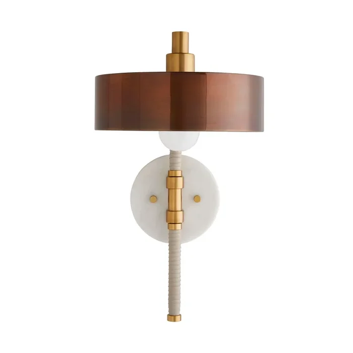 Arteriors – 49176 – One Light Wall Sconce – Aaron – Heritage Brass