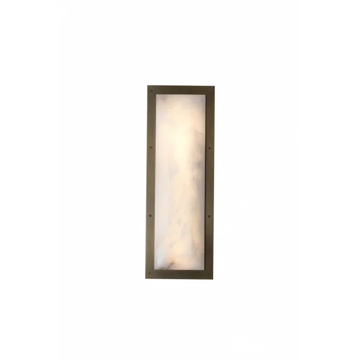 Avenue Lighting – HF2960-AB – One Light Wall Sconce – Sedona – Alabster / Aged Brass – HF2960AB