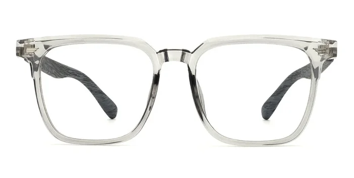Azhar – Square Grey Glasses for Men & Women