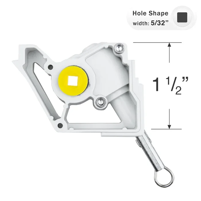 Bali and Graber Low Profile Wand Tilt Mechanism with 5/32″ Square Hole for Horizontal Blinds