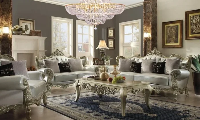 Belle Silver 3PC Sofa Set HD-13006 By Homey Design
