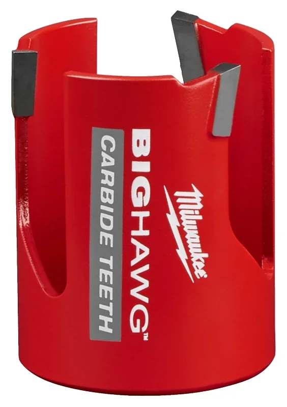 Big Hawg Hole Saw with Carbide Teeth, 2 and 1/8 Inch Diameter