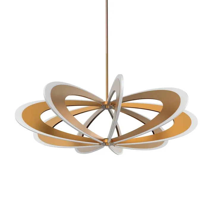 BlackJack Lighting – IRD-36C-EG-27Z-30K – LED Pendant – Iridium – Etched Gold