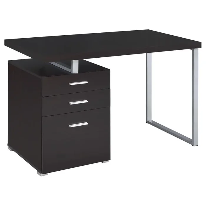 Brennan 3-drawer Office Desk Cappuccino by Coaster Furniture