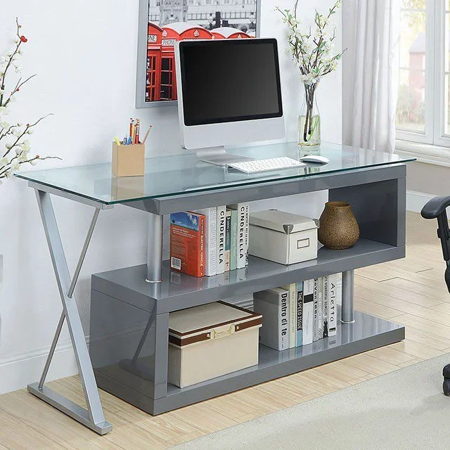 Bronwen Computer Desk CM-DK6131GY By Furniture of America