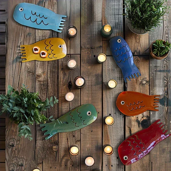 Ceramic Fish Plates, Set of 6 – Decor Steals
