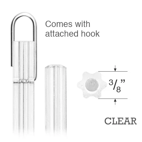 Clear Plastic Tilt Wand for Horizontal Blinds – Special Removable Hook