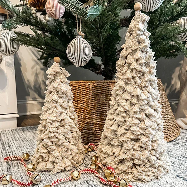 Cotton Tassel Christmas Tree, Set of Two – Decor Steals