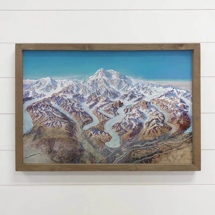 Denali National Park – Mountain Canvas Art – Wood Framed Art