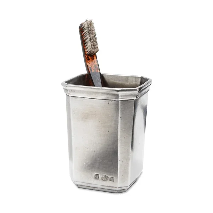 Dolomiti Toothbrush Cup by Match Pewter