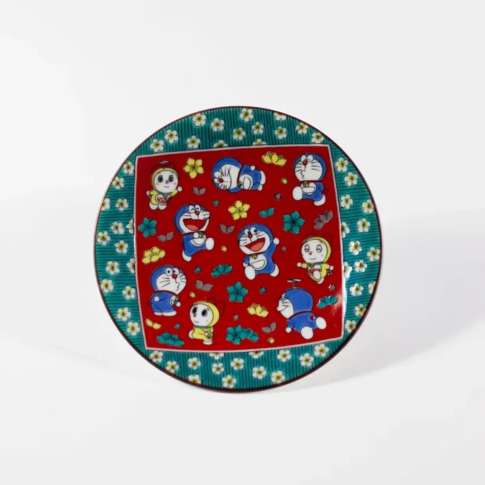 Doraemon Kutani Ware Small Plate