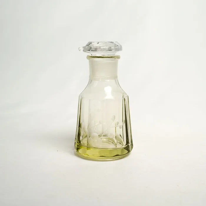 Edo Kiriko Glass Soy Sauce Vessel “ Plum”