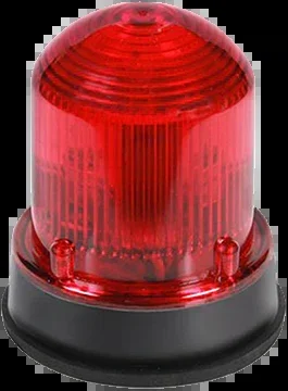 Edwards Signaling 125 Class Flashing LED Beacon In A NEMA Type 4X Enclosure Panel Or Conduit Mounting Protective Wire Guard Available (125LEDFR120AB)