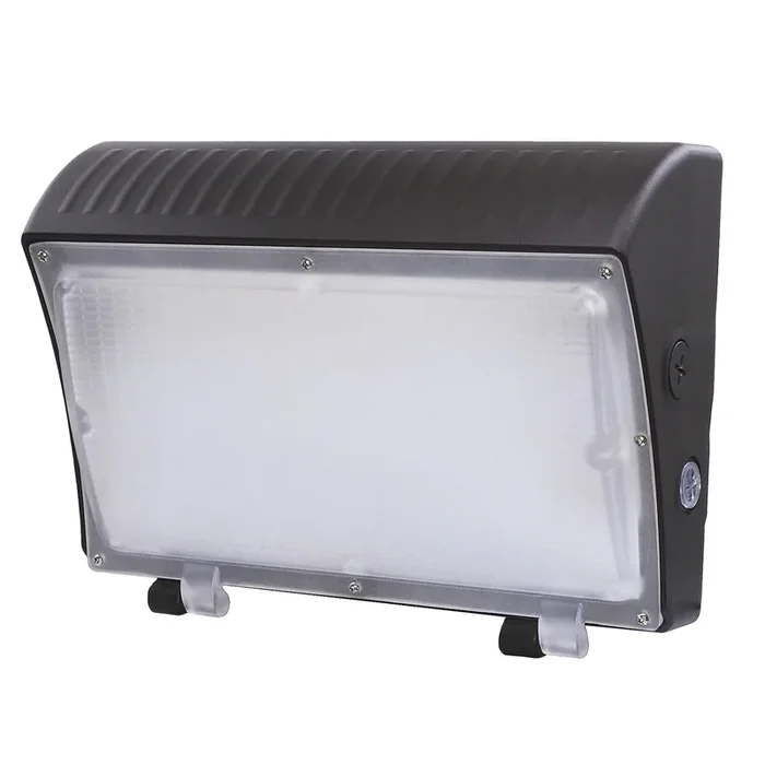 ESL Vision Wall Pack Wattage/CCT Selectable 40W/55W/70W 3000K/4000K/5000K 9660Lm 120-277Vac Bronze Integrated Emergency Backup Battery Unit (ESL-WP-4070W-63050-BZ-EM9-11OCC)