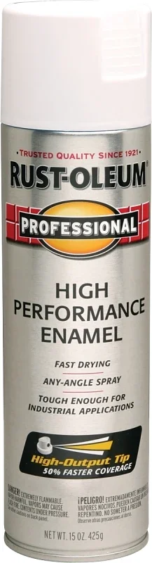 Fast Dry Professional Spray Enamel Paint Flat White 15 Ounce Can