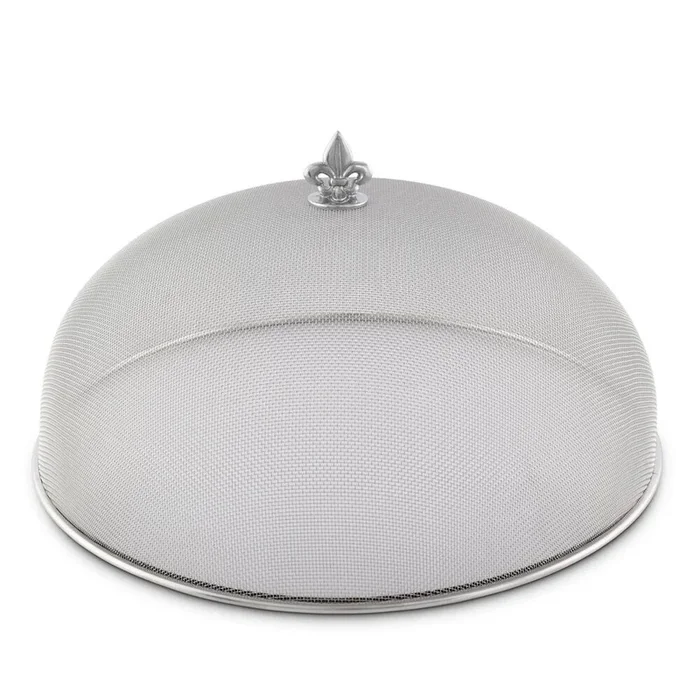 Fleur De Lis 16″ Diameter Stainless Mesh Picnic Cover by Arthur Court