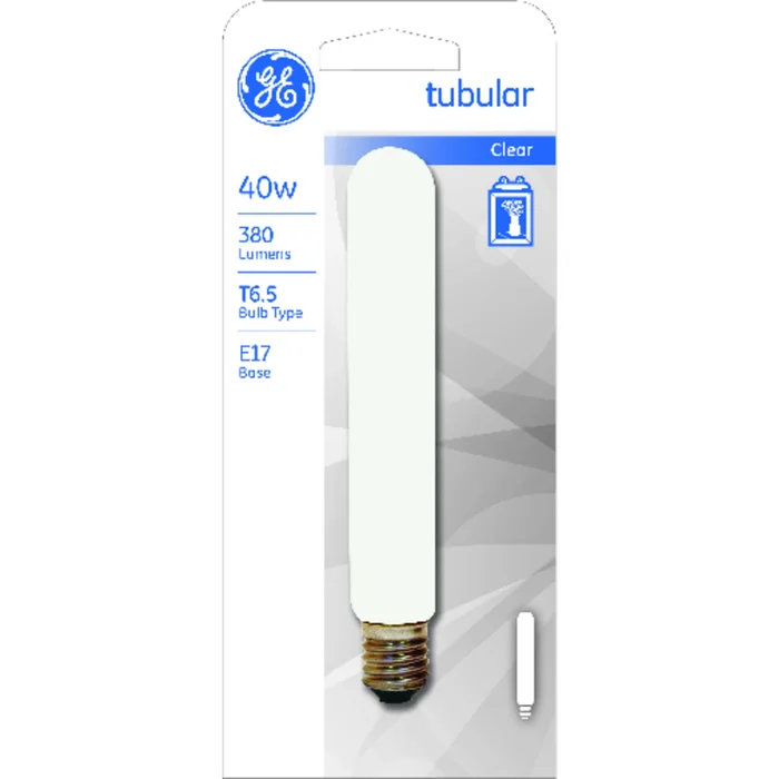 GE 40W CLR Tube Bulb